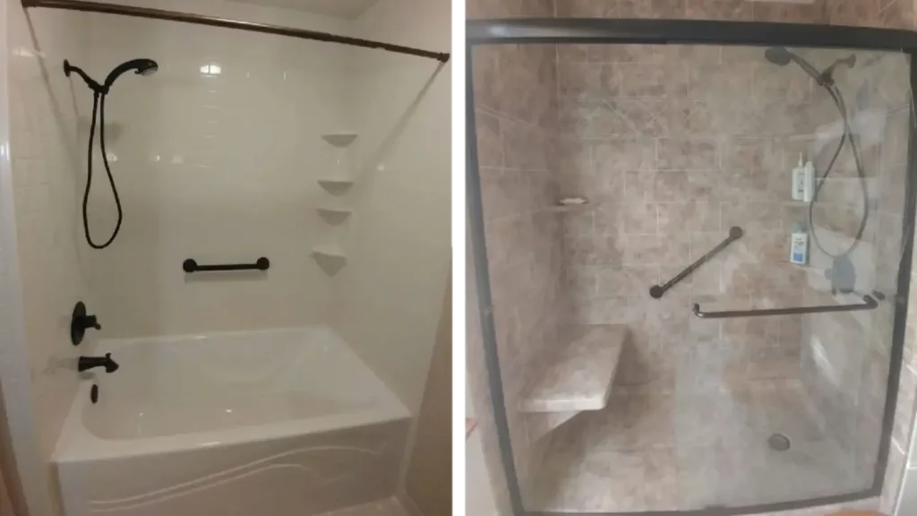 Tub-to-Shower Conversion